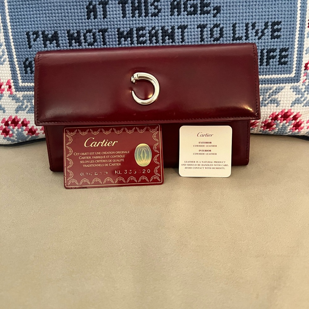 Vintage CARTIER PANTHERE trifold wallet